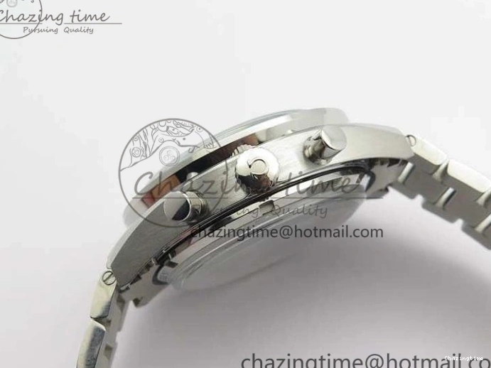0718 Speedmaster ’57 Co-Axial OMF 1:1 Best Edition White Dial RG Markers On SS Bracelet A Elegant 8144